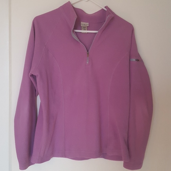 L.L. Bean Tops - L.L. Bean Fleece quarter - zip pullover so soft